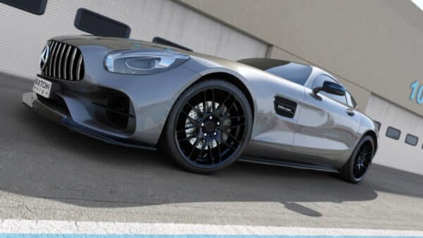 MAXTON DESIGN - Lišty pod bočné prahy, MERCEDES-AMG GT / GT S C190 FACELIFT, Čierny lesk – Obrázok 4