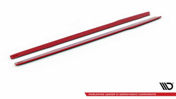 MAXTON DESIGN - Lišty pod bočné prahy V.2 ,FORD MUSTANG MK6 FACELIFT, Čierny lesk – Obrázok 5
