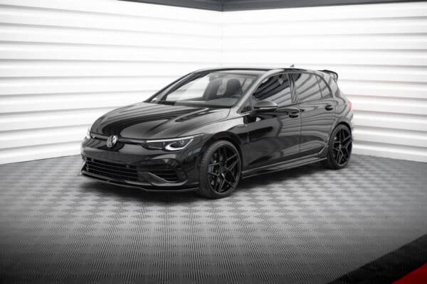 MAXTON DESIGN - Lišty pod bočné prahy v.3, VOLKSWAGEN GOLF R MK8, Čierny lesk – Obrázok 4