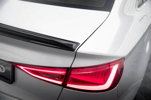 MAXTON DESIGN - Spoiler kufra 3D, AUDI A3 / A3 S-LINE / S3 / RS3 SEDAN 8V, Čierny lesk – Obrázok 6