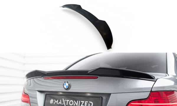 MAXTON DESIGN - Spoiler kufra 3D ,vhodné pre BMW 1 M-PACK E82, Čierny lesk