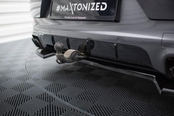 MAXTON DESIGN - Spoiler pod zadný nárazník, PORSCHE CAYENNE MK3 FACELIFT, Čierna lesklá – Obrázok 2