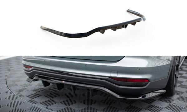 MAXTON DESIGN - Spoiler pod zadný nárazník , AUDI A6 ALLROAD C8, Čierny lesk
