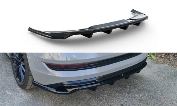 MAXTON DESIGN - Spoiler pod zadný nárazník ,AUDI E-TRON S-LINE,  Čierny lesk