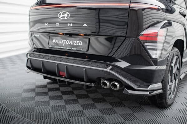 MAXTON DESIGN - Spoiler pod zadný nárazník, HYUNDAI KONA N-LINE MK2, Čierny lesk – Obrázok 4