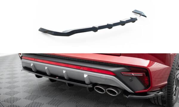 MAXTON DESIGN - Spoiler pod zadný nárazník, HYUNDAI TUCSON N-LINE MK4 ,  Čierny lesk