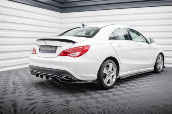 MAXTON DESIGN - Spoiler pod zadný nárazník , MERCEDES-BENZ CLA C117 FACELIFT, Čierny lesk – Obrázok 2