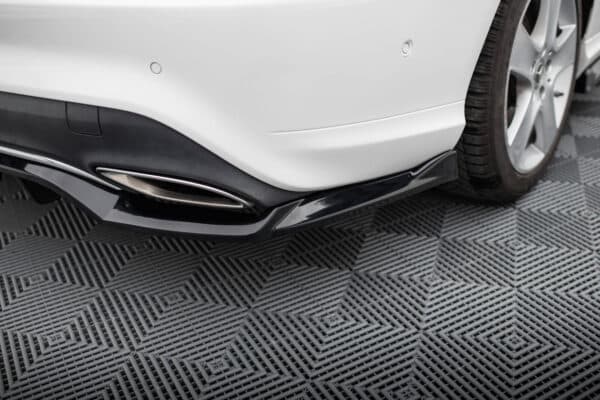 MAXTON DESIGN - Spoiler pod zadný nárazník , MERCEDES-BENZ CLA C117 FACELIFT, Čierny lesk – Obrázok 3