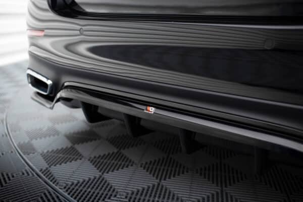 MAXTON DESIGN - Spoiler pod zadný nárazník ,MERCEDES-BENZ E AMG-LINE W214,  Čierny lesk – Obrázok 4