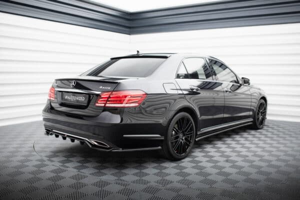 MAXTON DESIGN - Spoiler pod zadný nárazník, MERCEDES-BENZ E W212 FACELIFT,  Čierny lesk – Obrázok 4