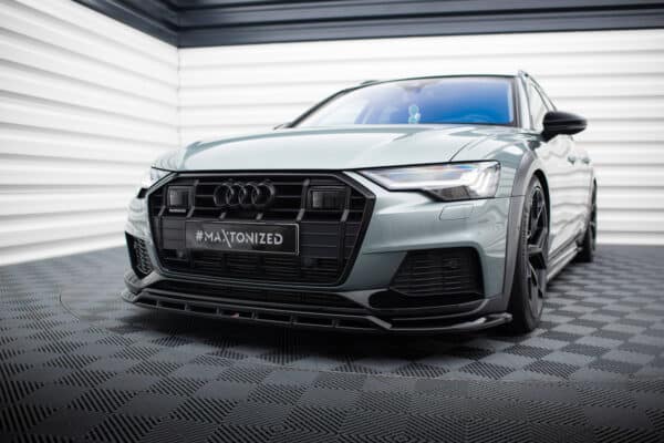 MAXTON DESIGN - Spoiler pod predný nárazník , AUDI A6 ALLROAD C8, Čierny lesk – Obrázok 3