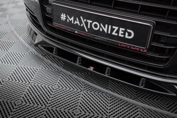 MAXTON DESIGN - Spoiler pod predný nárazník , AUDI A8 D4 FACELIFT, Čierna lesklá – Obrázok 4