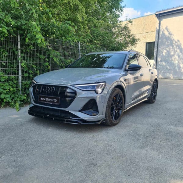 MAXTON DESIGN - Spoiler pod predný nárazník ,AUDI E-TRON S-LINE,  Čierny lesk – Obrázok 2