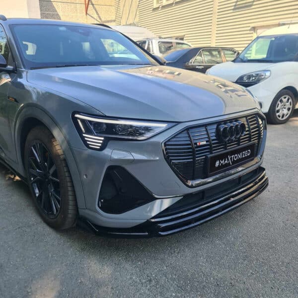 MAXTON DESIGN - Spoiler pod predný nárazník ,AUDI E-TRON S-LINE,  Čierny lesk – Obrázok 3