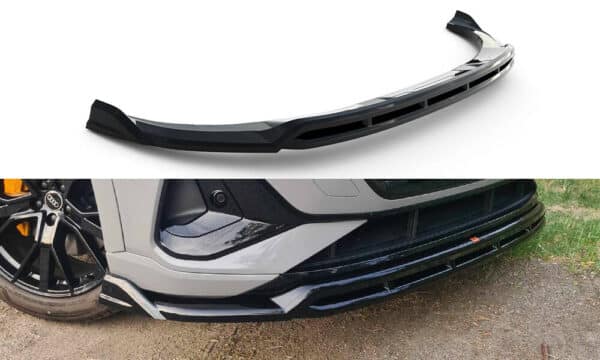 MAXTON DESIGN - Spoiler pod predný nárazník ,AUDI E-TRON S-LINE,  Čierny lesk