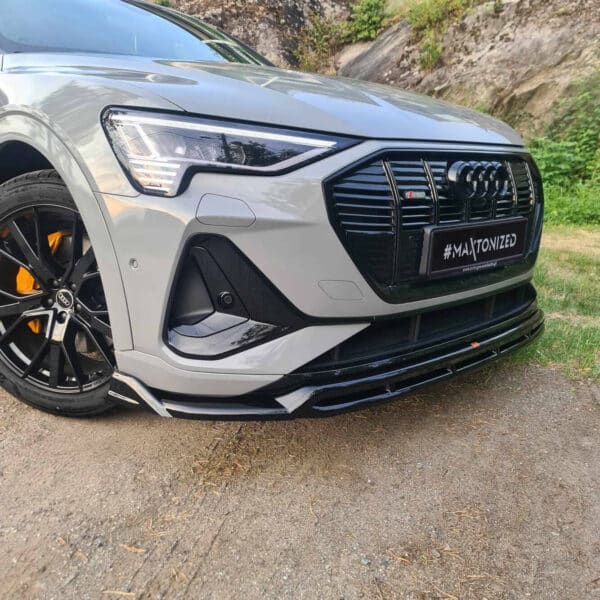 MAXTON DESIGN - Spoiler pod predný nárazník ,AUDI E-TRON S-LINE,  Čierny lesk – Obrázok 5