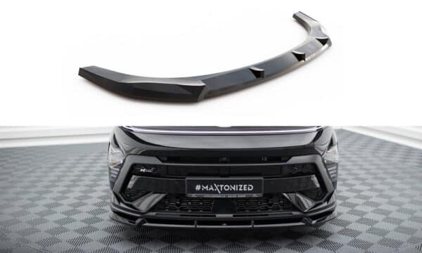 MAXTON DESIGN - Spoiler pod predný nárazník, HYUNDAI KONA N-LINE MK2, Čierny lesk