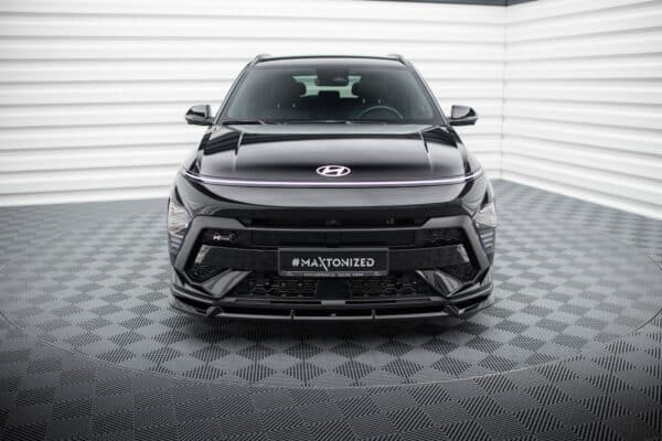 MAXTON DESIGN - Spoiler pod predný nárazník, HYUNDAI KONA N-LINE MK2, Čierny lesk – Obrázok 3