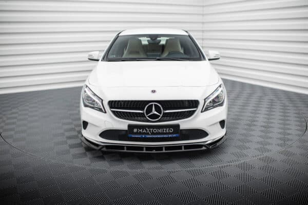 MAXTON DESIGN - Spoiler pod predný nárazník , MERCEDES-BENZ CLA C117 FACELIFT, Čierny lesk – Obrázok 3