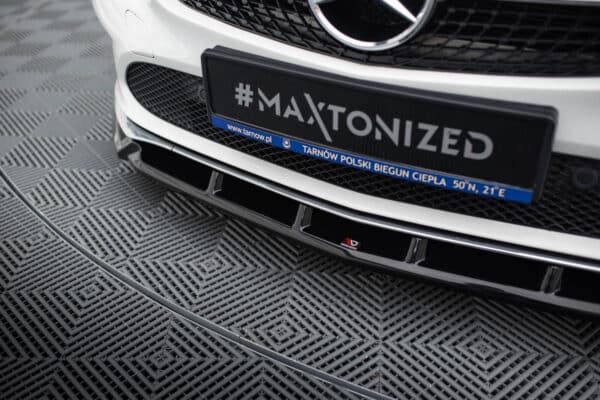 MAXTON DESIGN - Spoiler pod predný nárazník , MERCEDES-BENZ CLA C117 FACELIFT, Čierny lesk – Obrázok 4