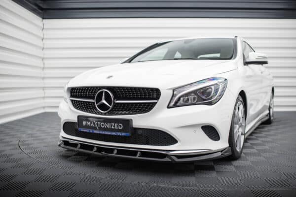 MAXTON DESIGN - Spoiler pod predný nárazník , MERCEDES-BENZ CLA C117 FACELIFT, Čierny lesk – Obrázok 2