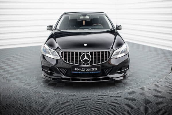 MAXTON DESIGN - Spoiler pod predný  nárazník, MERCEDES-BENZ E W212 FACELIFT,  Čierny lesk – Obrázok 2