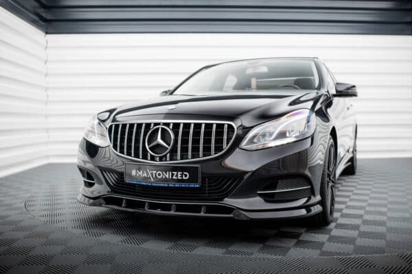 MAXTON DESIGN - Spoiler pod predný  nárazník, MERCEDES-BENZ E W212 FACELIFT,  Čierny lesk – Obrázok 3