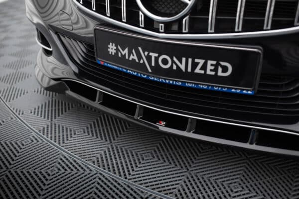 MAXTON DESIGN - Spoiler pod predný  nárazník, MERCEDES-BENZ E W212 FACELIFT,  Čierny lesk – Obrázok 4