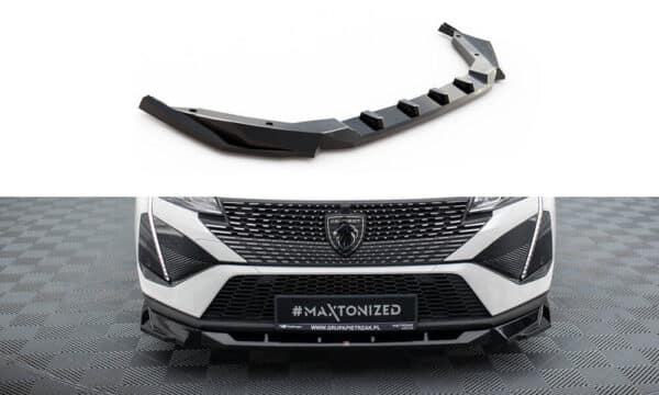 MAXTON DESIGN - Spoiler pod predný nárazník , PEUGEOT 408 MK1, Čierna lesklá