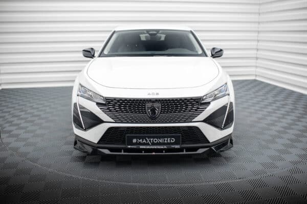 MAXTON DESIGN - Spoiler pod predný nárazník , PEUGEOT 408 MK1, Čierna lesklá – Obrázok 3