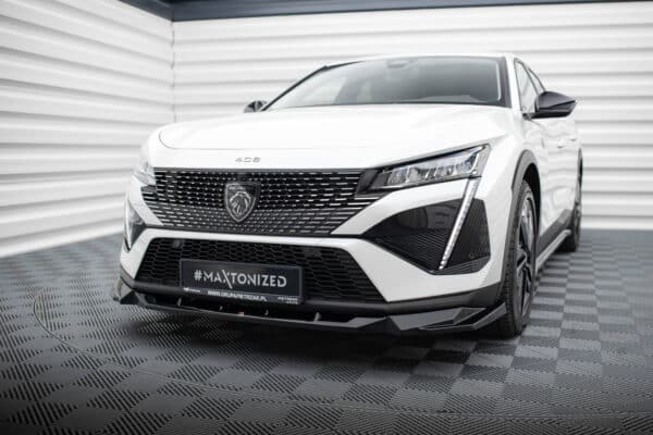 MAXTON DESIGN - Spoiler pod predný nárazník , PEUGEOT 408 MK1, Čierna lesklá – Obrázok 4