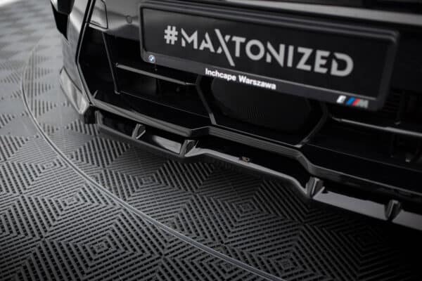MAXTON DESIGN - Spoiler pod predný nárazník V.1 , vhodné pre BMW X5 M F95 FACELIFT, Čierna lesklá – Obrázok 2