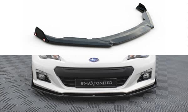 MAXTON DESIGN - Spoiler pod predný nárazník V.1 + Splitre  ,SUBARU BRZ, Čierny lesk