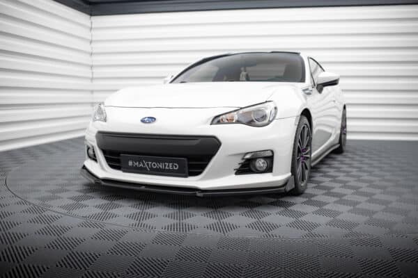 MAXTON DESIGN - Spoiler pod predný nárazník V.1 + Splitre  ,SUBARU BRZ, Čierny lesk – Obrázok 4