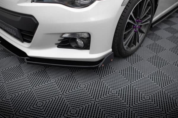 MAXTON DESIGN - Spoiler pod predný nárazník V.1 + Splitre  ,SUBARU BRZ, Čierny lesk – Obrázok 2