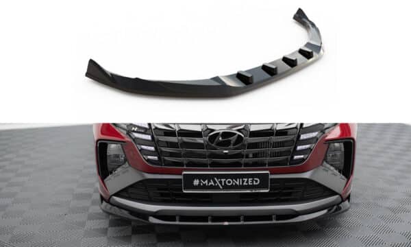 MAXTON DESIGN - Spoiler pod predný nárazník V.1, HYUNDAI TUCSON N-LINE MK4 ,  Čierny lesk