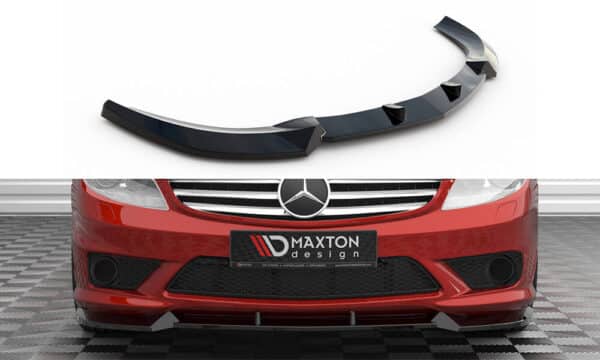 MAXTON DESIGN - Spoiler pod predný nárazník V.1 ,MERCEDES-BENZ CL 63 AMG C216,  Čierny lesk