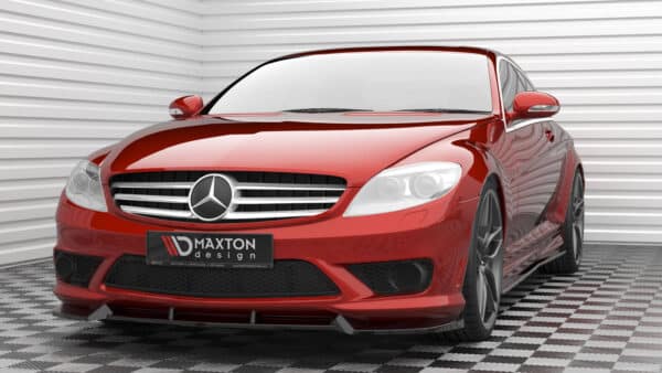 MAXTON DESIGN - Spoiler pod predný nárazník V.1 ,MERCEDES-BENZ CL 63 AMG C216,  Čierny lesk – Obrázok 4