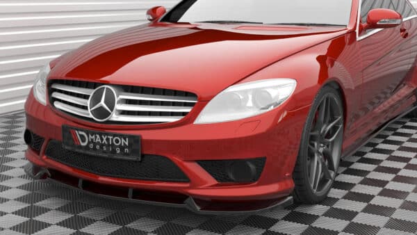 MAXTON DESIGN - Spoiler pod predný nárazník V.1 ,MERCEDES-BENZ CL 63 AMG C216,  Čierny lesk – Obrázok 5