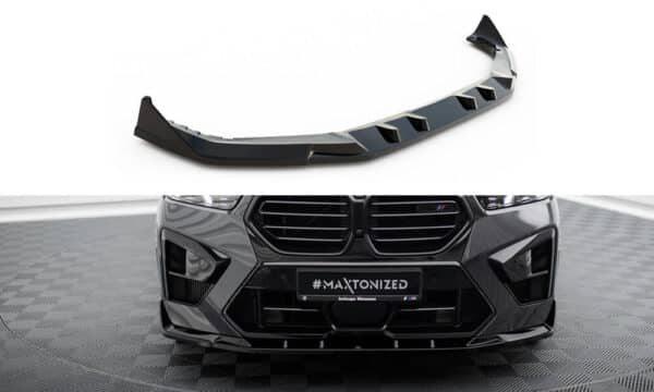 MAXTON DESIGN - Spoiler pod predný nárazník V.2 , vhodné pre BMW X5 M F95 FACELIFT, Čierna lesklá