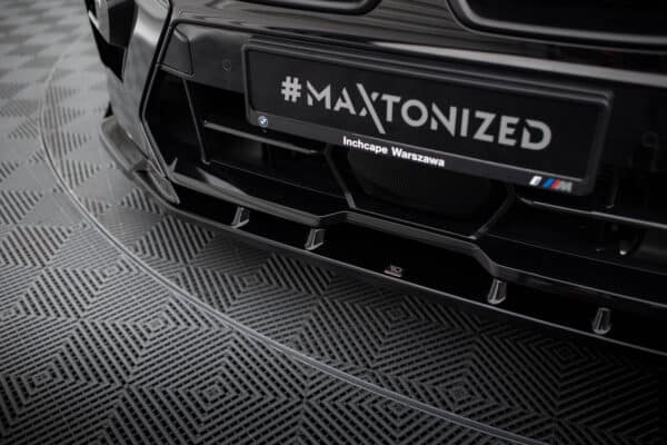MAXTON DESIGN - Spoiler pod predný nárazník V.2 , vhodné pre BMW X5 M F95 FACELIFT, Čierna lesklá – Obrázok 4