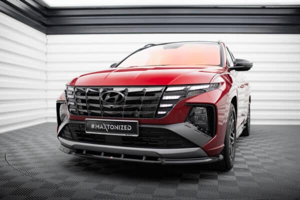 MAXTON DESIGN - Spoiler pod predný nárazník V.2, HYUNDAI TUCSON N-LINE MK4 ,  Čierny lesk – Obrázok 3