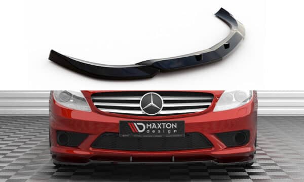 MAXTON DESIGN - Spoiler pod predný nárazník V.2 ,MERCEDES-BENZ CL 63 AMG C216,  Čierny lesk