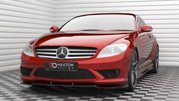 MAXTON DESIGN - Spoiler pod predný nárazník V.2 ,MERCEDES-BENZ CL 63 AMG C216,  Čierny lesk – Obrázok 4