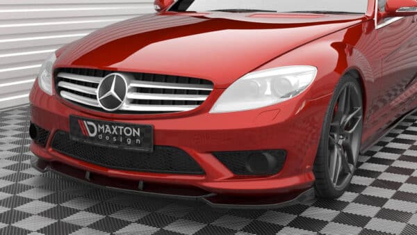 MAXTON DESIGN - Spoiler pod predný nárazník V.2 ,MERCEDES-BENZ CL 63 AMG C216,  Čierny lesk – Obrázok 5