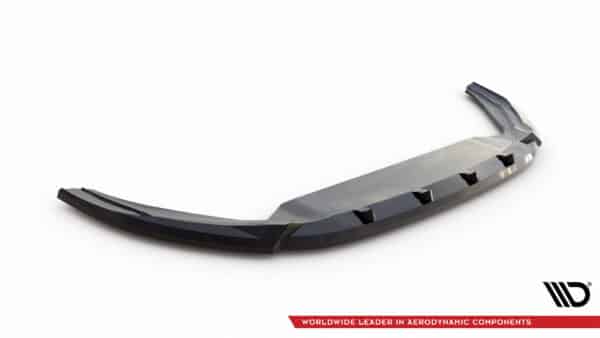 MAXTON DESIGN - Spoiler pod predný nárazník V.2 , VOLKSWAGEN POLO GTI MK6 FACELIFT , Čierny lesk – Obrázok 5