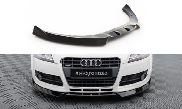 MAXTON DESIGN -Spoiler pod predný nárazník V.3 , AUDI TT 8J,  Čierny lesk