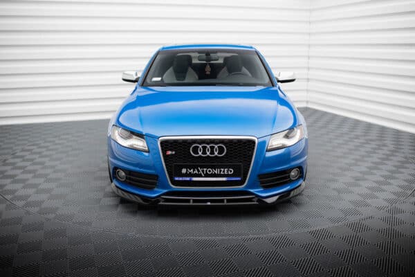 MAXTON DESIGN - Spoiler pod predný nárazník V.4 ,AUDI S4 / A4 S-LINE B8, Čierny lesk – Obrázok 2