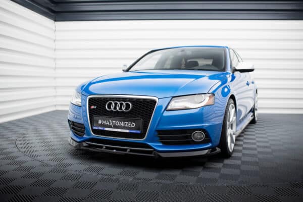 MAXTON DESIGN - Spoiler pod predný nárazník V.4 ,AUDI S4 / A4 S-LINE B8, Čierny lesk – Obrázok 4