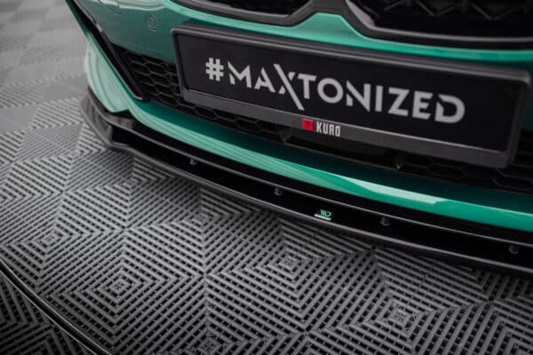 MAXTON DESIGN - Spoiler pod predný nárazník V.9 , vhodné pre BMW M135I F40, Čierny lesk – Obrázok 3